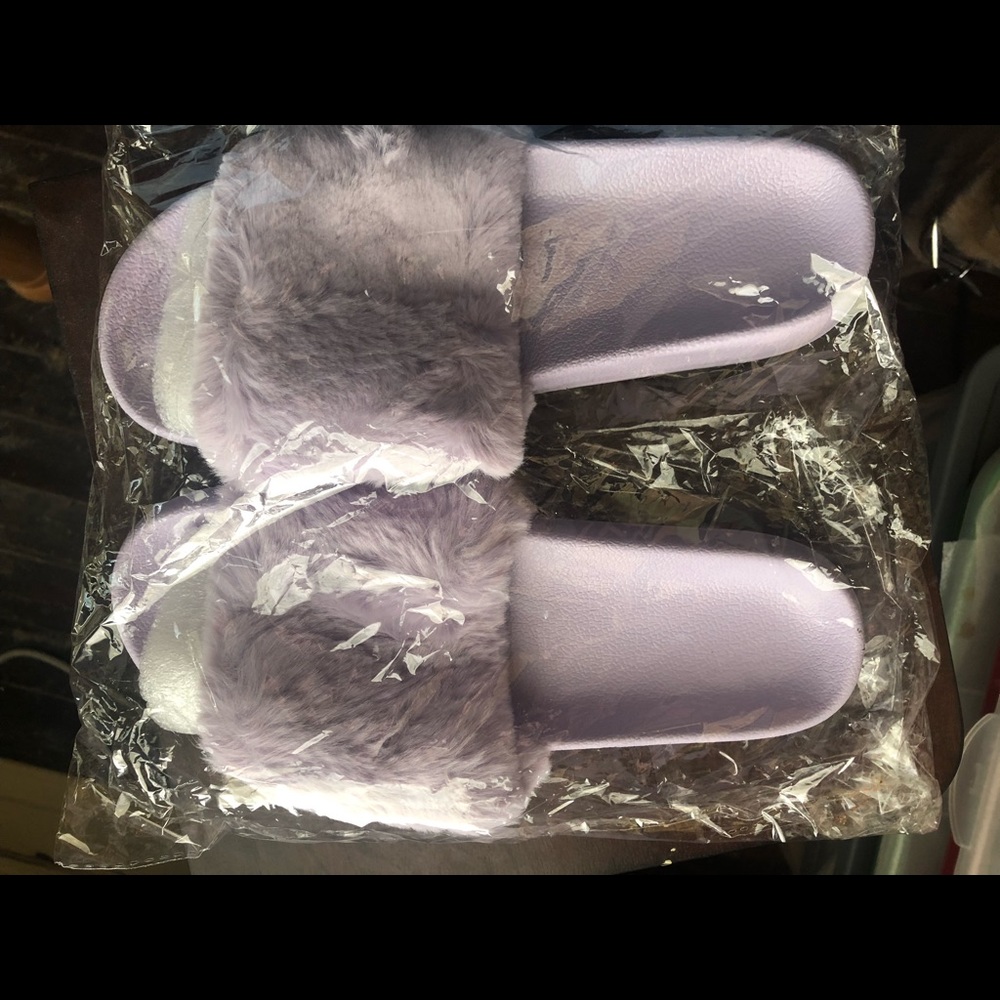 Purple sandals
